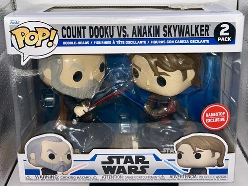 Funko Star Wars Count Dooku Anakin Skywalker GameStop Exclusive