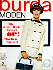 vecchio quaderno moda Burda edizione 2 del 1966, completo di istruzioni + ritagli