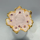 Beautiful 28 ct+ Natural Rose Quartz Ring 925 Sterling Silver Size 8 /R474603