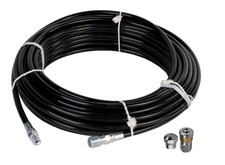 Schieffer 1/8" x 50' Sewer Jetter Hose & 5.0 Button Nose & 5.5 Rotating Nozzles