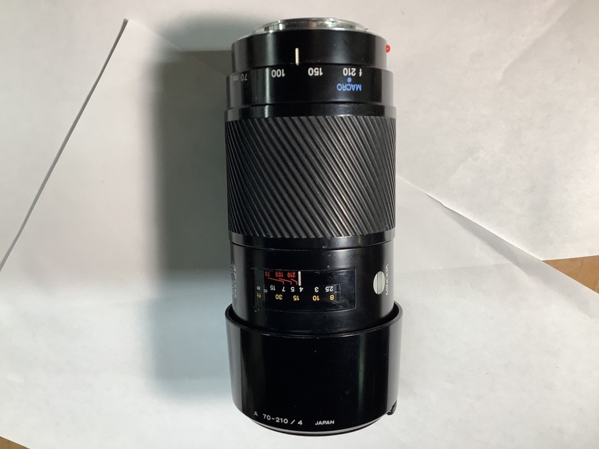 さかさねこ　ミノルタ 70-210mm F4とソニー35mm1.8 セット Sony Minolta 70-210mm f/4 BEER CAN zoom lens for a350 a550 a450