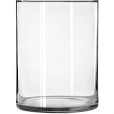 Wide Glass Cylinder Floral Vase