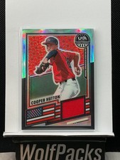 2026 Panini USA Baseball Stars & Stripes - Material Cooper Hutton #USA-CH Silver