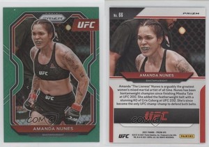 2021 Panini Prizm UFC Green Prizm Amanda Nunes #66