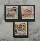 Cooking Mama 1, 2, & Crafting Bundle (Nintendo DS) Lot of 3 Tested Cartridges