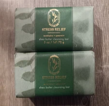 Lot of 2 Bath & Body Works EUCALYPTUS + SPEARMINT Shea Butter Cleansing Bar Soap
