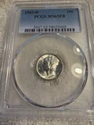Gem MS 65 1943 D Full Bands (FB) PCGS graded Mercury Dime