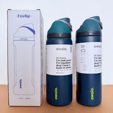 Special Edition Owala 24oz 32oz Stainless Steel FreeSip Water Bottle Wintergreen