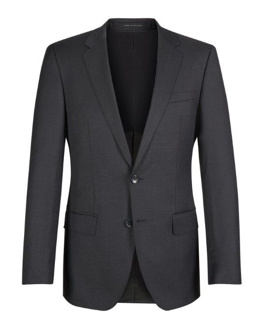 Hugo Boss men's Slim Fit Virgin Wool Suit Coat- Dark Grey -size 42L -retail $495 thumbnail 2