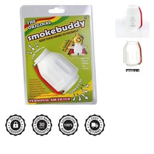 Smoke Buddy White Air Filter - Lightweight Smoke Eliminator for Home  Office