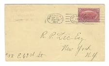 1899 Buffalo -NY cover w/ Pan American Exposition BC3 Cinderella Am Expo Label
