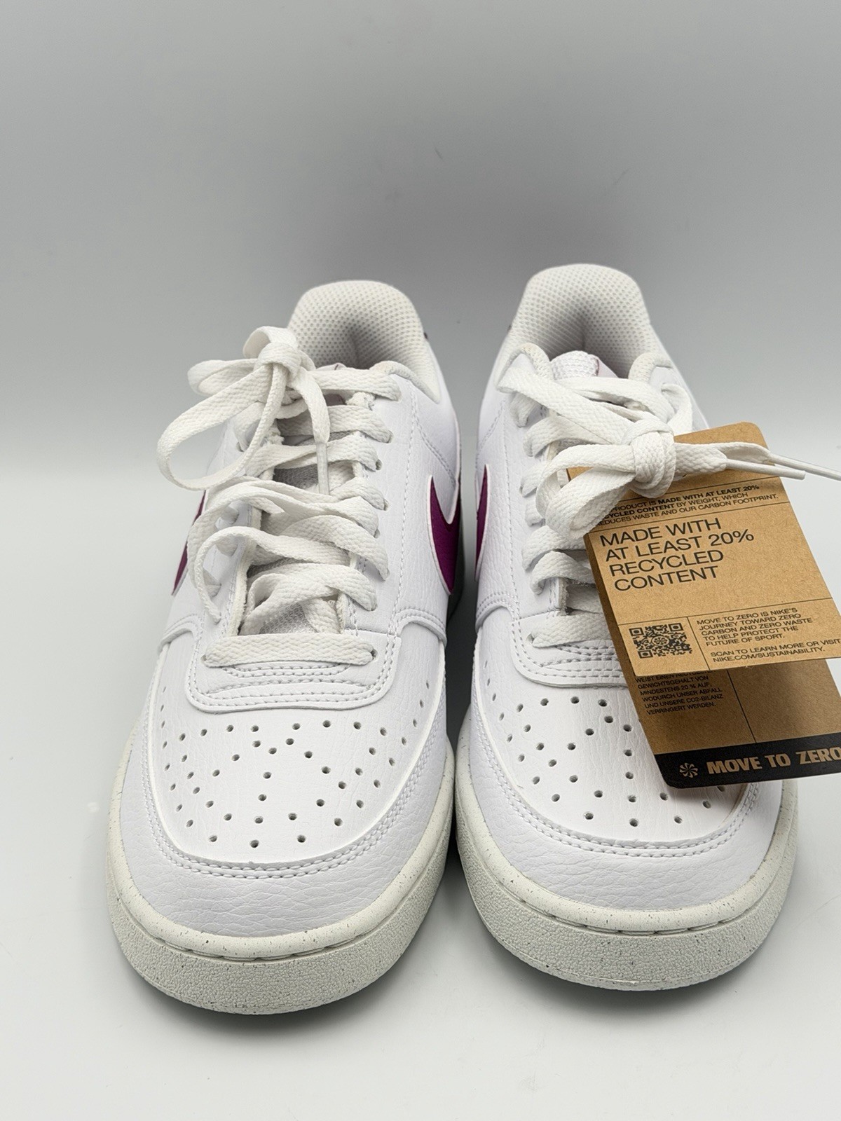 Nike Court Vision Lo NN NEW Women's SIZE 6.5 Shoes White Purple DH3158-500 thumbnail 2