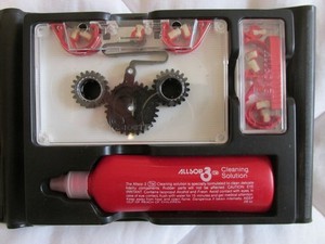 ALLSOP 3 Cassette Cleaning System, Auto Reverse, Extra Pads, Cleaning Solution, 