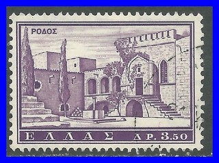 GREECE 1961 #699 Island of Rhodes 3.50 Drachma USED
