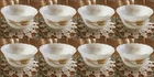 Vintage Set of 8 Fire King 1962〜1966 Old Logo, Wheat, Custard Cups