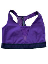 Savage X Fenty Rihanna Sports Bra 1X Purple Mesh Racerback