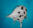 NIB VTG Rare Murano Bavai Hand Blown Venetian Art Glass Pendant Hanging Cow Lamp