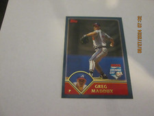 GREG MADDUX BRAVES 2003 TOPPS OPENING DAY BASE CARD #95