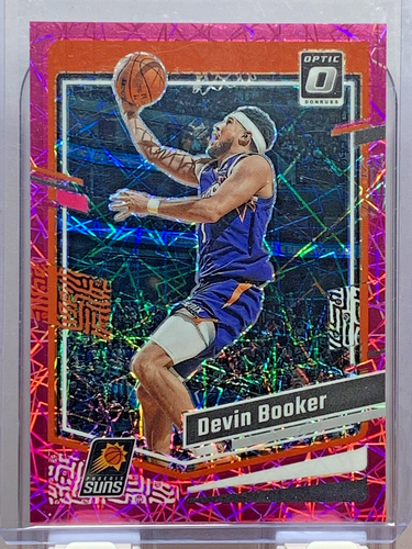 2023-24 Donruss Optic Devin Booker Pink Velocity Prizm #/79 #44 Suns