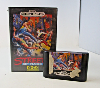 Streets of Rage SEGA Genesis CIB Complete Game Case Manual Torn Label