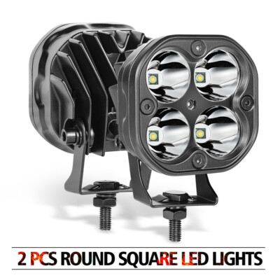 80W 3'' Inch LED Cube Work Light Pod for Truck Off-Road ATV UTV Driving FOG Lamp