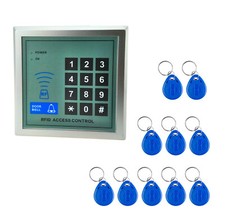 EM Keypad Reader 125KHz FOB Tag Door Gate Access Controller Password Card Entry