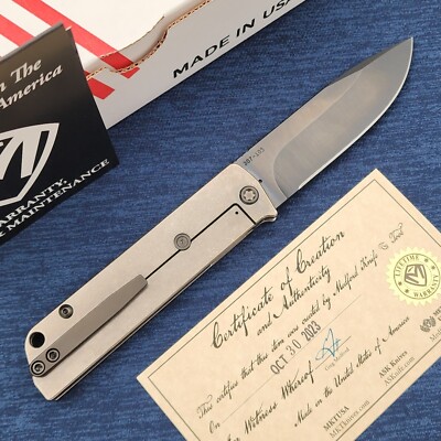 Medford The Antik Front Flipper CPM-S45VN PVD Blade Tumbled