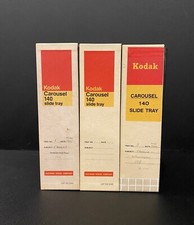 Lot of 3 Kodak 140 Carousel Slide Projector Trays Vintage 140 SLIDE TRAYS