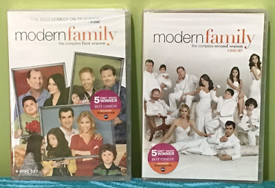MODERN FAMILY = BRAND NEW SEALED BUNDLE COMPLETE FIRST & SECOND SEASONS (7 DISC)