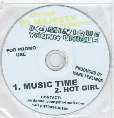 (ET912) Dominique Young Unique, Music Time - DJ CD