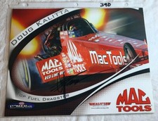 2006 Doug Kalitta Signed Mac Tools Dragster NHRA Photo Card 8.5 X 11 N 390