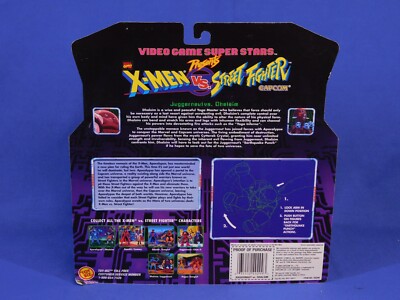 X-MEN VS STREET FIGHTER JUGGERNAUT VS DHALSIM 1998 TOY BIZ 2-PACK