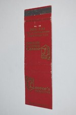 Cubierta de libro de cerillas Lococo's Manhattan Beach California Map 20 Strike
