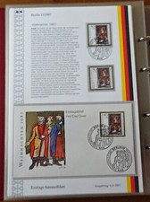 Berlin ETSB 13 / 1987 ERSTTAGS SAMMELBLATT Briefmarken Weinachten 1987
