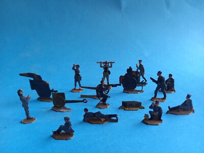 Plats d'étain - Zinnfiguren - Flat tin : Artillerie allemande WW2 - 35