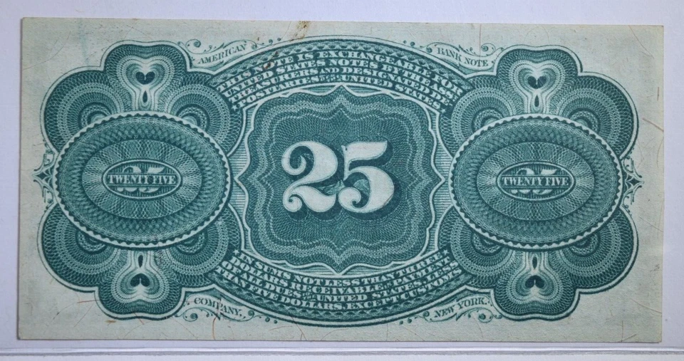 FRACTIONAL CURRENCY ~ FR 1302 4th ISSUE 25 CENTS ~ BRIGHT! ~ CRISP UNCIRCULATED! - Image 2 of 2