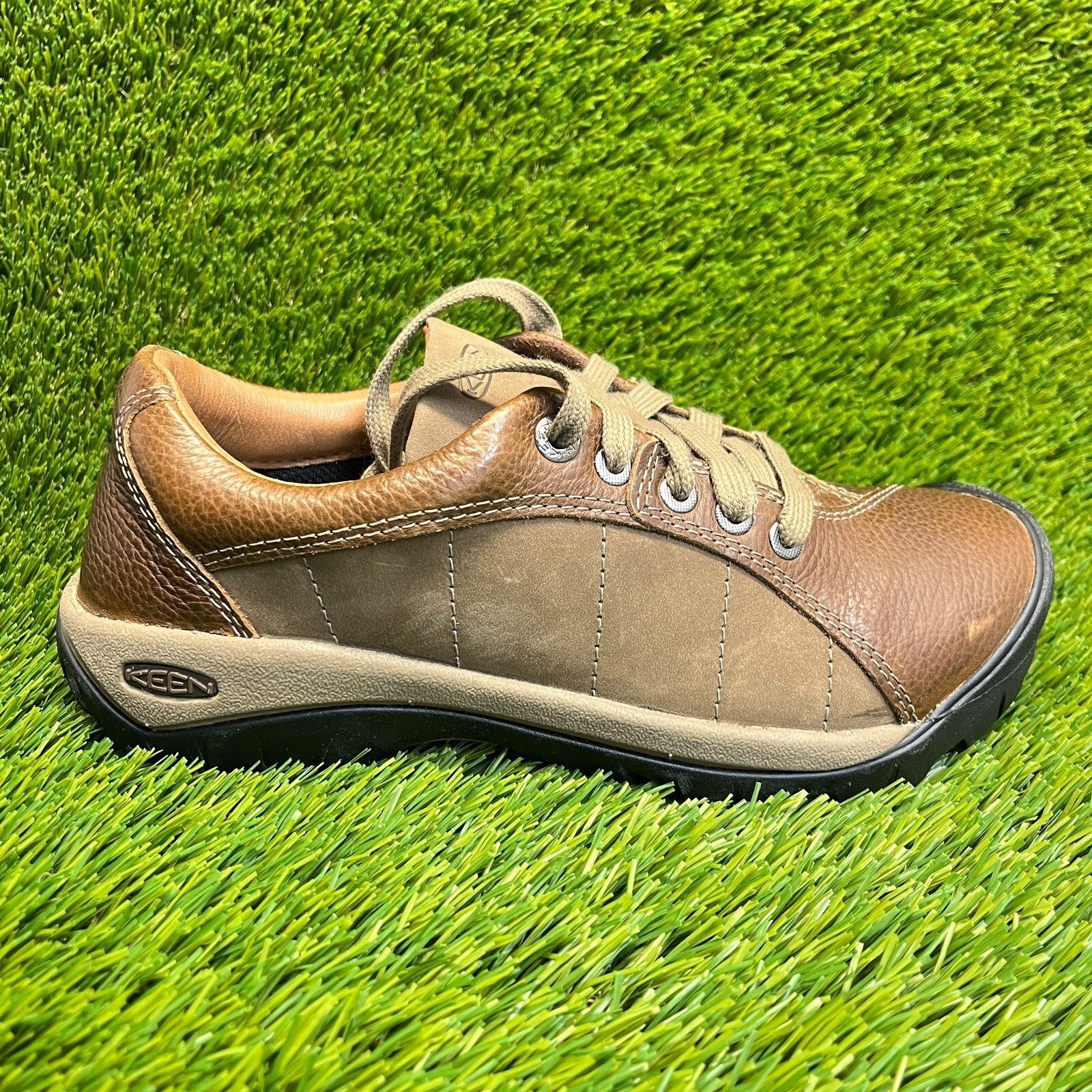 Scarpe stringate Keen Presidio donna taglia 8 marroni corsa passeggio escursionismo pelle