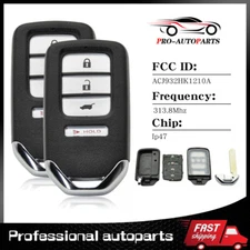 for Honda CRV 2014 2015 2016 Smart Keyless Entry Remote Key Fob ACJ932HK1210A