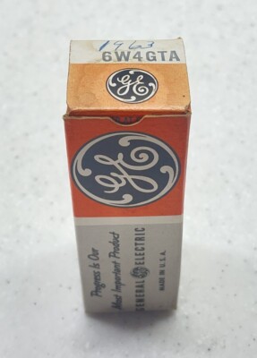 GENERAL ELECTRIC Electronic Tube 6W4GTA, Untested