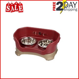 Neater Feeder Deluxe Small Dog Cranberry The Mess Proof