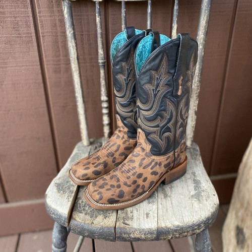 Vamp Square Toe Western Boots A4144 