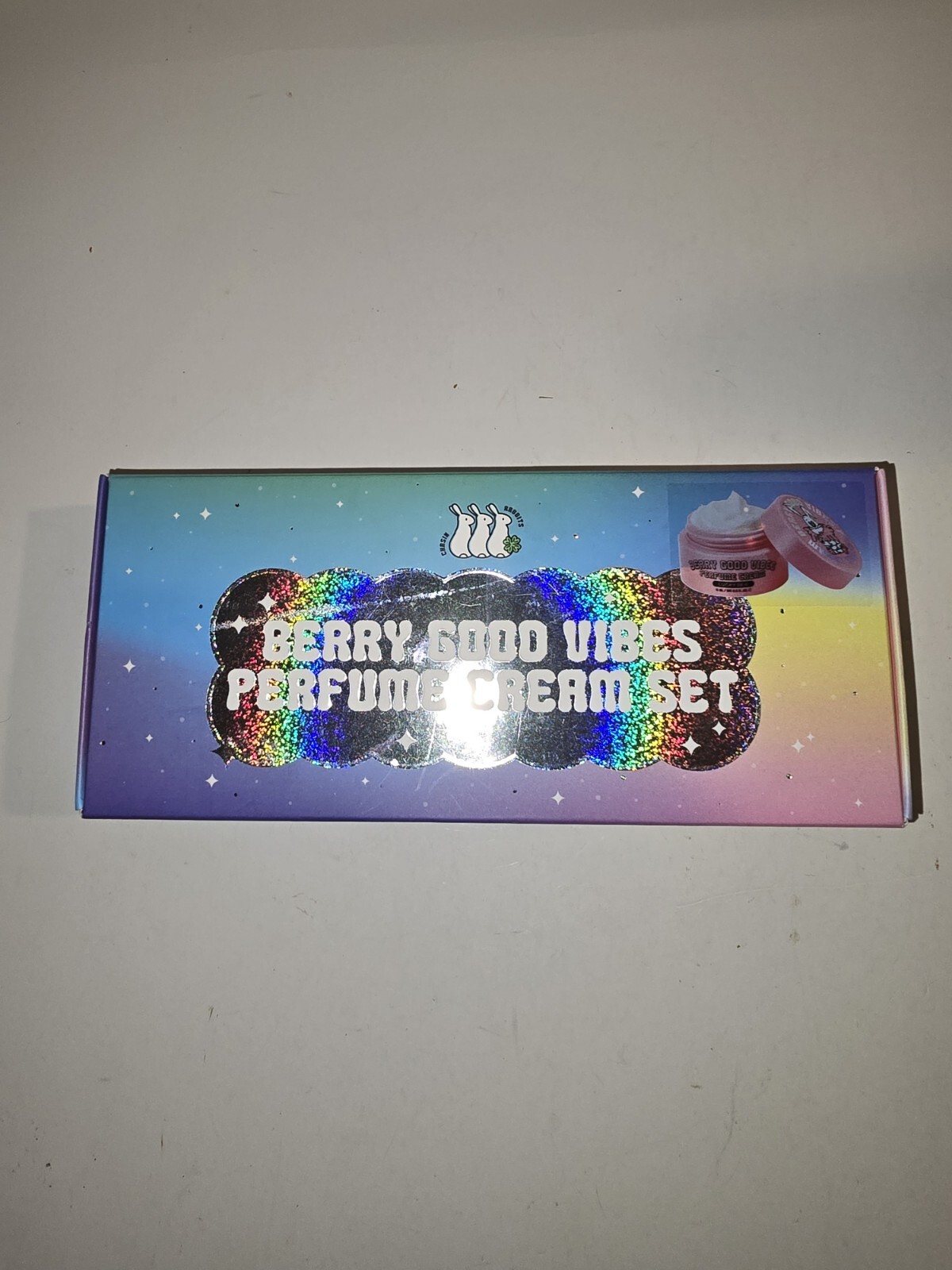 NEW CHASIN' RABBITS BERRY GOOD VIBES PERFUME CREAM SET