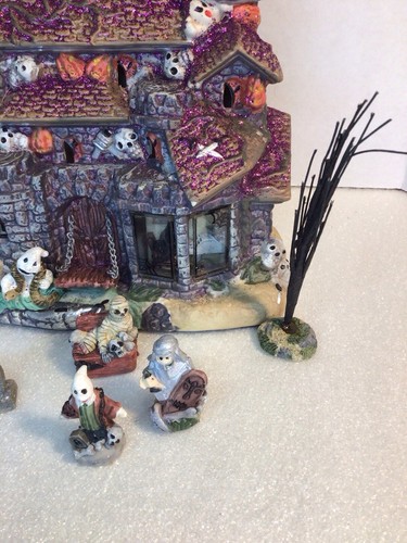 Glitter Haunted Spooky House Mini Goblins Gravestone Lot Halloween Village *Read - Picture 3 of 12