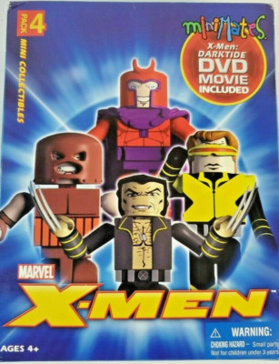 darktide dvd x men wolverine cyclops magneto juggernaut mini mates 2005 marvel