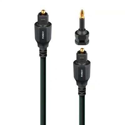 AudioQuest Forest Optical Toslink Cable 16.4 ft w/ 3.5mm Adaptor 