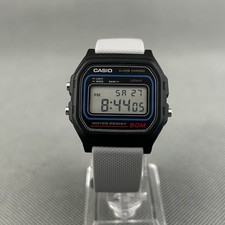 CASIO W-59 590 Watch Black Quartz Alarm Chronograph Backlight Grey New Battery