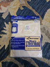 Vintage Louron Mens Thermal Under Shirt Size XL