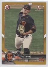 2018 Bowman Draft Gold 25/50 Jake Wong #BD-55 0b2