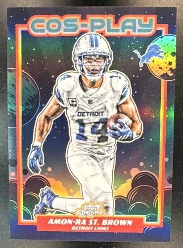 2025 Topps Cosmic Chrome Amon-Ra St. Brown Base (RAW)