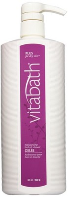 Vitabath Moisturizing Bath  Shower Gelee, Plus For Dry Skin, 32-Ounces